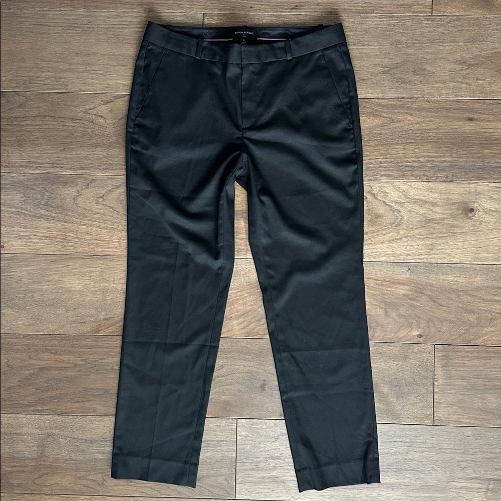Banana Republic Women’s Ryan Stretch Trouser, Straight Leg Black Dress Pants
